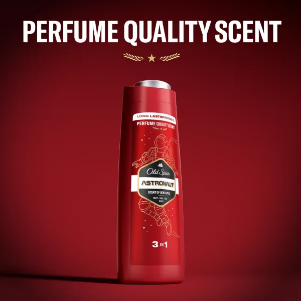 Old Spice Astronaut Tusfürdő És Sampon Férfiaknak 400ml,3az1-ben, Hosszan Tartó Frissesség termékhez kapcsolódó kép