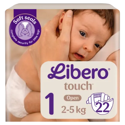 Libero Touch egyszerhasználatos pelenkanadrág, méret: 1, 2-5 kg 22 db termékhez kapcsolódó kép