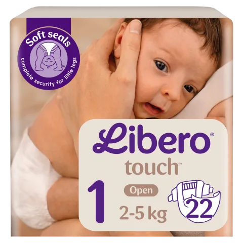 Libero Touch egyszerhasználatos pelenkanadrág, méret: 1, 2-5 kg 22 db termékhez kapcsolódó kép