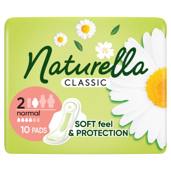 Naturella Classic Normál Camomile Egészségügyi Betét szárnyas betét x10 termékhez kapcsolódó kép