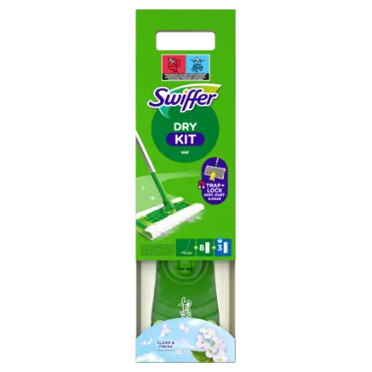 Swiffer Sweeper Kezdőkészet: 1 db Felmosó, 8 db Száraz És 3 db Nedves Felmosókendő Utántöltő termékhez kapcsolódó kép