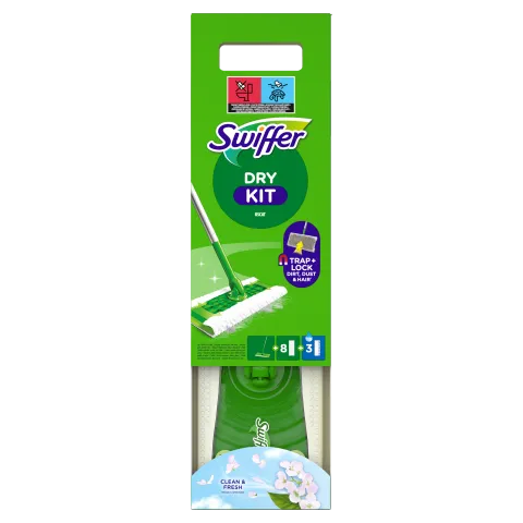Swiffer Sweeper Kezdőkészet: 1 db Felmosó, 8 db Száraz És 3 db Nedves Felmosókendő Utántöltő termékhez kapcsolódó kép