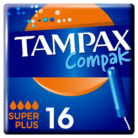Tampax Compak Super Plus Applikátoros Tampon, 16 db termékhez kapcsolódó kép