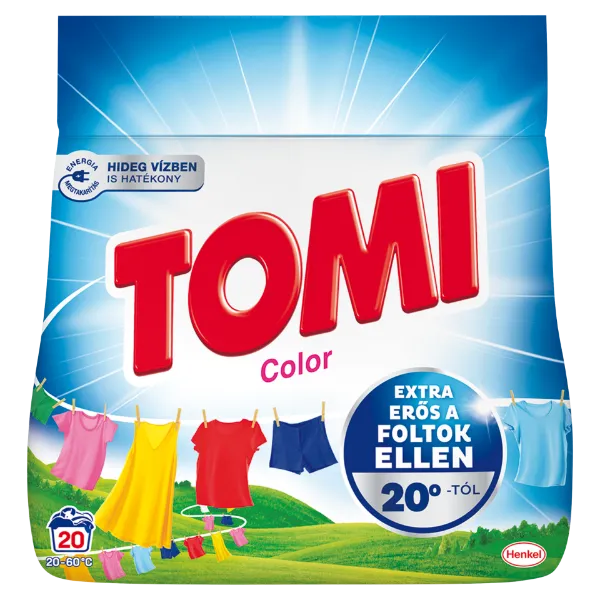 Tomi Color mosószer színes ruhákhoz 20 mosás 1,1 kg termékhez kapcsolódó kép
