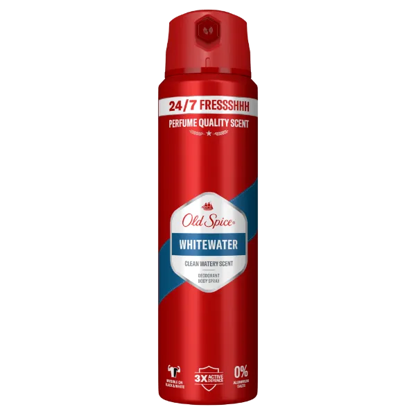 Old Spice Whitewater Deo Spray Férfiaknak, 150 ml, 48 Órás Frissesség, 0% Alumíniumsó termékhez kapcsolódó kép