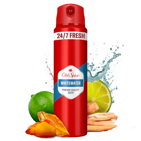 Old Spice Whitewater Deo Spray Férfiaknak, 150 ml, 48 Órás Frissesség, 0% Alumíniumsó termékhez kapcsolódó kép