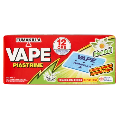 Vape Herbál Szúnyogirtó lap 30 lap  termékhez kapcsolódó kép