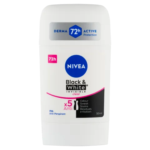 NIVEA Black & White Invisible Clear izzadásgátló 50 ml termékhez kapcsolódó kép