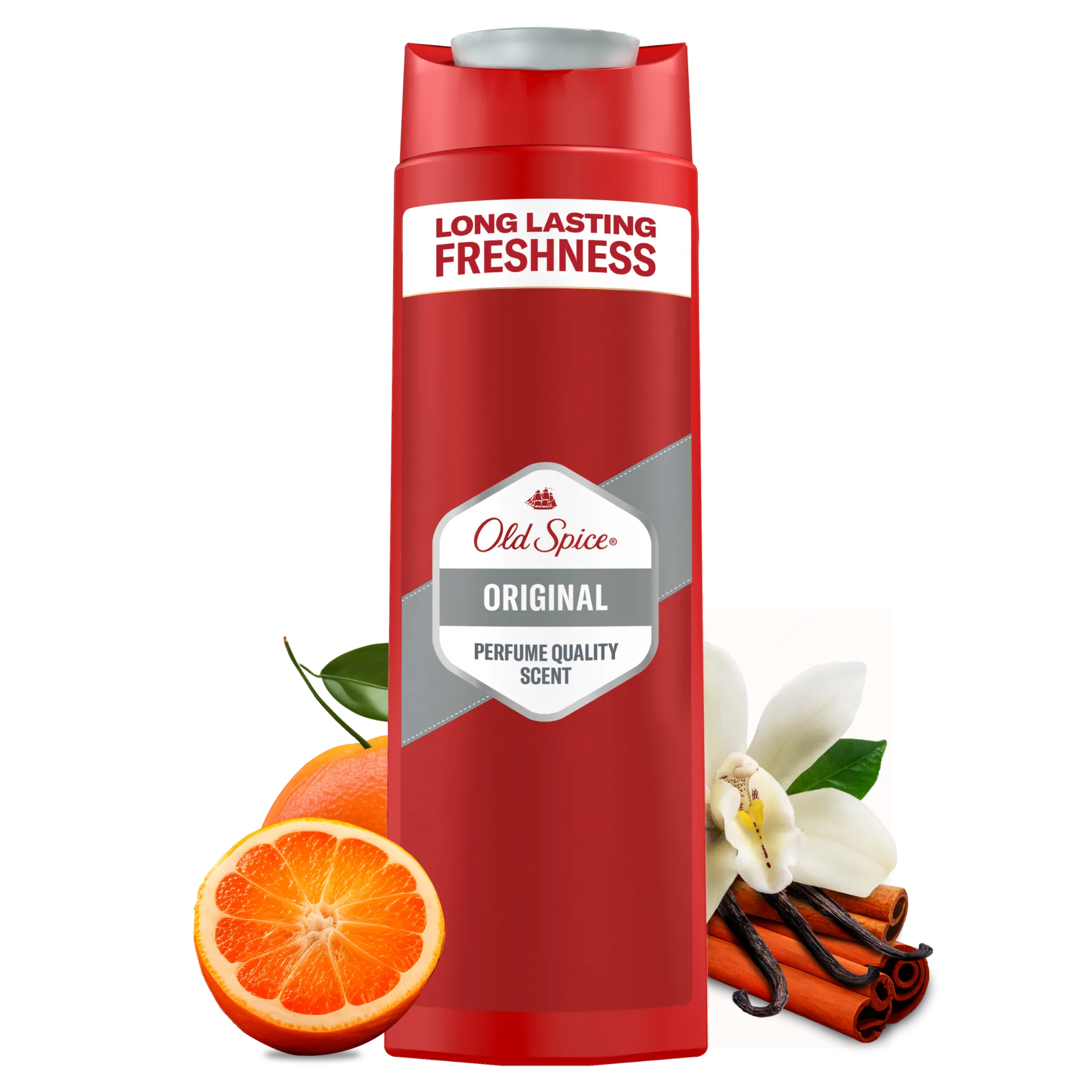 Old Spice Original Tusfürdő És Sampon Férfiaknak 400ml, 3az1-ben, Hosszan Tartó Frissesség