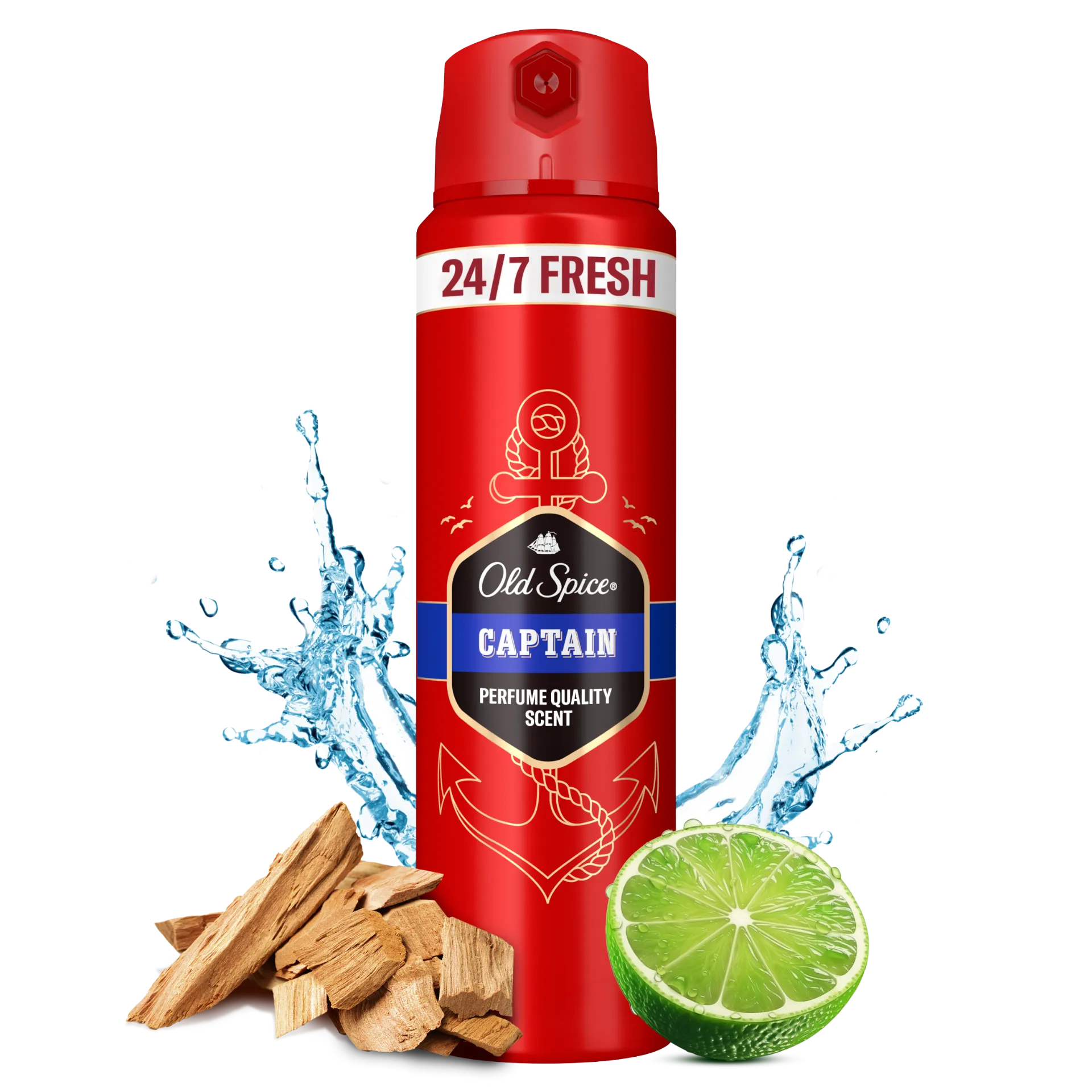 Old Spice Captain Deo Spray Férfiaknak, 150 ml