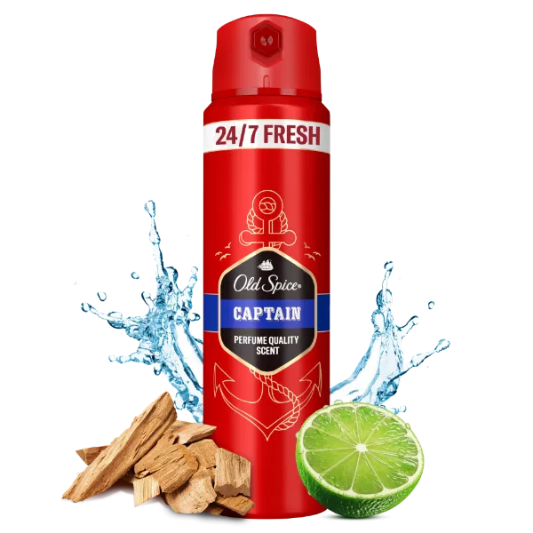 Old Spice Captain Deo Spray Férfiaknak, 150 ml termékhez kapcsolódó kép