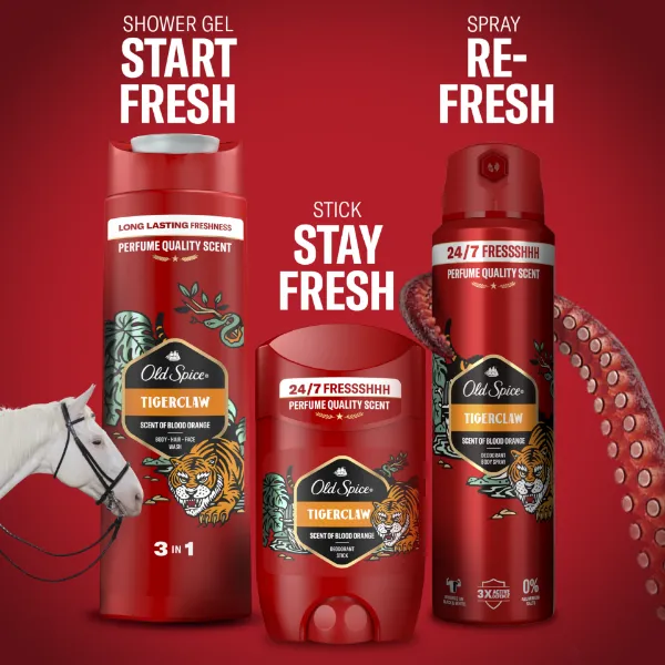 Old Spice Tiger Claw Deo Spray Férfiaknak, 150 ml, 48 Órás Frissesség, 0% Alumíniumsó termékhez kapcsolódó kép