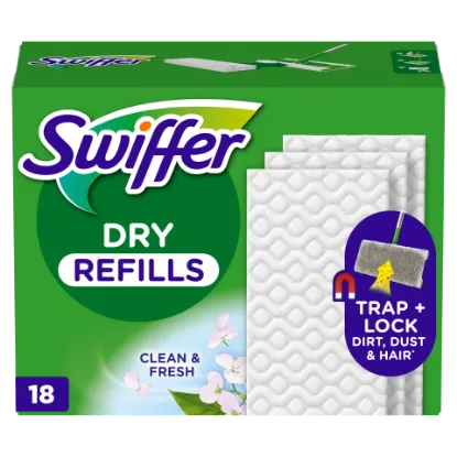 Swiffer Sweeper Száraz Padlótörlő Utántöltő, 18 db, Összegyűjti És Magába Zárja A Port termékhez kapcsolódó kép