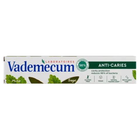  Vademecum Anti-Caries fogkrém zsályával és mentával 75 ml termékhez kapcsolódó kép
