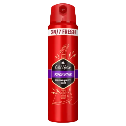 Old Spice Rockstar  Deo Spray Férfiaknak, Akár 48 Órás Frissesség, Alumíniummentes,  ml termékhez kapcsolódó kép