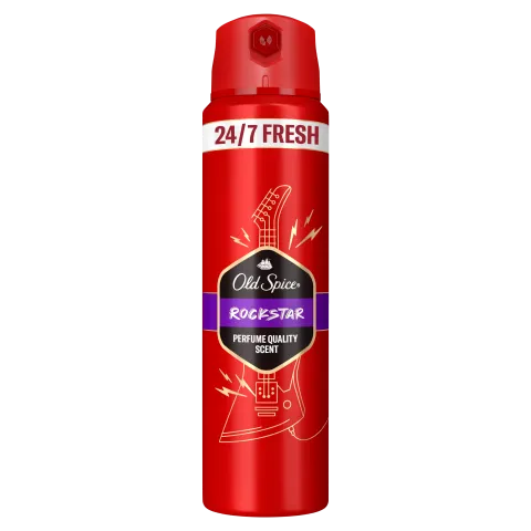 Old Spice Rockstar  Deo Spray Férfiaknak, Akár 48 Órás Frissesség, Alumíniummentes,  ml termékhez kapcsolódó kép
