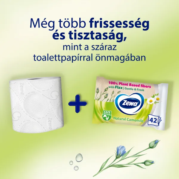 Zewa Natural Camomile nedves toalettpapír 42 db termékhez kapcsolódó kép