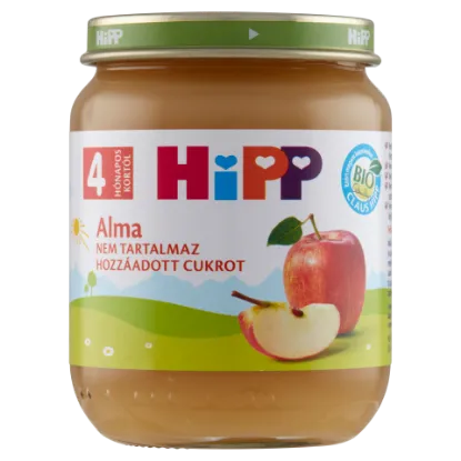 HiPP BIO alma gyümölcsdesszert 4 hónapos kortól 125 g termékhez kapcsolódó kép