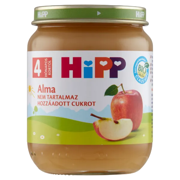 HiPP BIO alma gyümölcsdesszert 4 hónapos kortól 125 g termékhez kapcsolódó kép