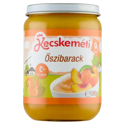 Kecskeméti őszibarack bébidesszert 4 hónapos kortól 190 g termékhez kapcsolódó kép
