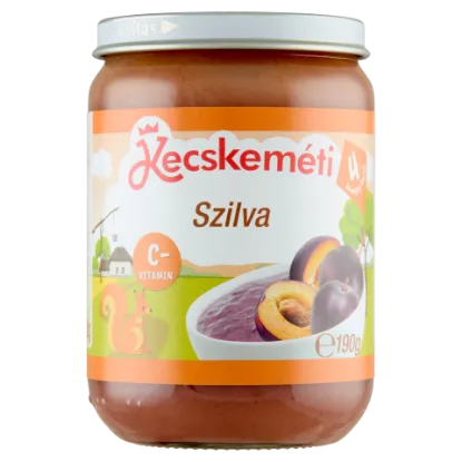 Kecskeméti szilva bébidesszert 4 hónapos kortól 190 g termékhez kapcsolódó kép