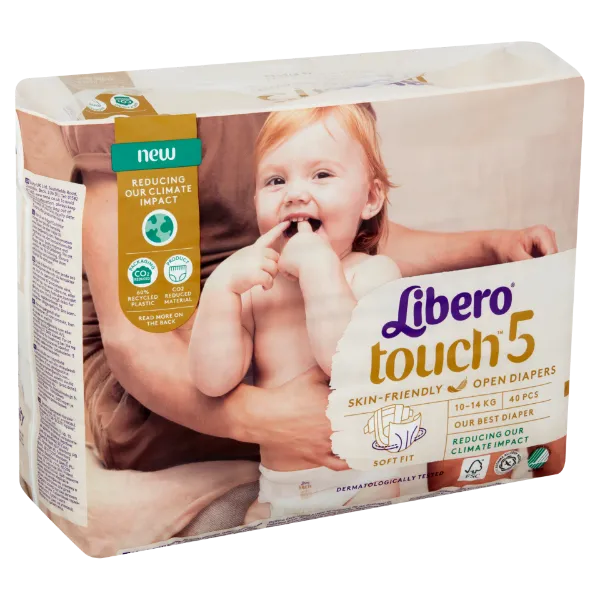 Libero Touch egyszerhasználatos pelenkanadrág, méret: 5, 10-14 kg, 40 db termékhez kapcsolódó kép