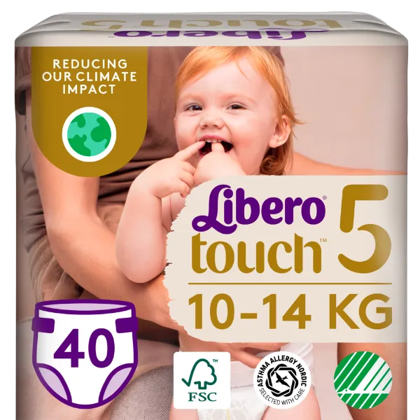 Libero Touch egyszerhasználatos pelenkanadrág, méret: 5, 10-14 kg, 40 db termékhez kapcsolódó kép