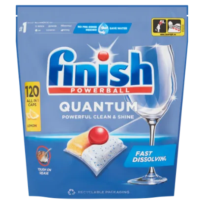 Finish Powerball Quantum All in 1 mosogatógép kapszula 120db Lemon termékhez kapcsolódó kép