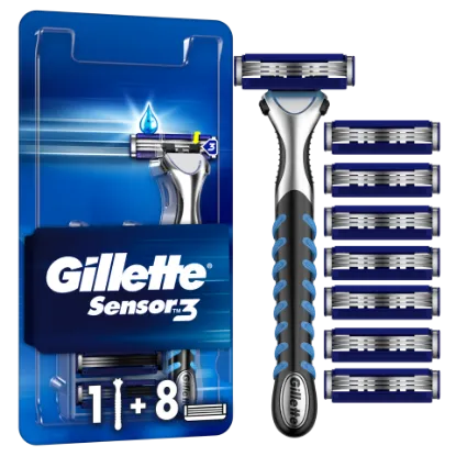 Gillette Sensor3 Borotva, – 8 db Penge termékhez kapcsolódó kép