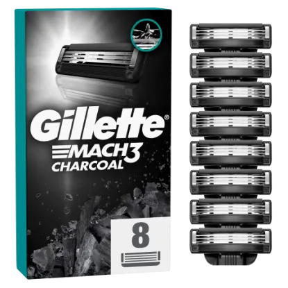 Gillette Mach3 Charcoal Borotvabetétek Férfiaknak, , 8 db Borotvabetét termékhez kapcsolódó kép
