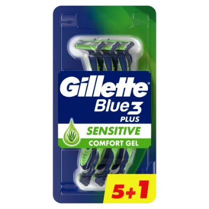 Gillette Blue3 Plus Sensitive, Eldobható Borotva Férfiaknak,  Darabos Kiszerelés termékhez kapcsolódó kép