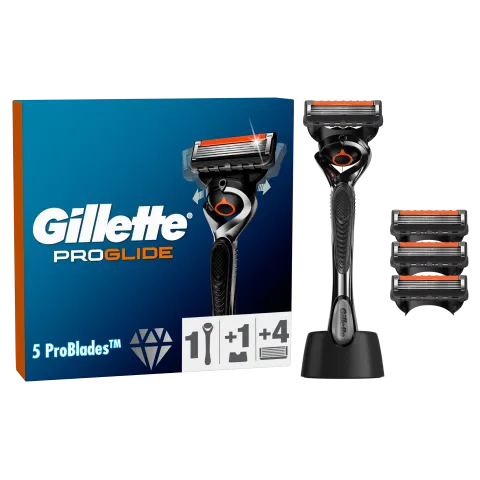 Gillette ProGlide Férfi Borotva, 1 db Gillette Borotva, 4 db Borotvabetét termékhez kapcsolódó kép
