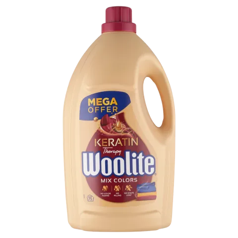 Woolite Keratin Therapy mosószer színes ruhákhoz 4.5 l 75 mosás termékhez kapcsolódó kép