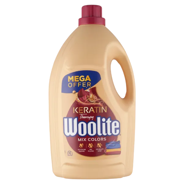 Woolite Keratin Therapy mosószer színes ruhákhoz 4.5 l 75 mosás termékhez kapcsolódó kép