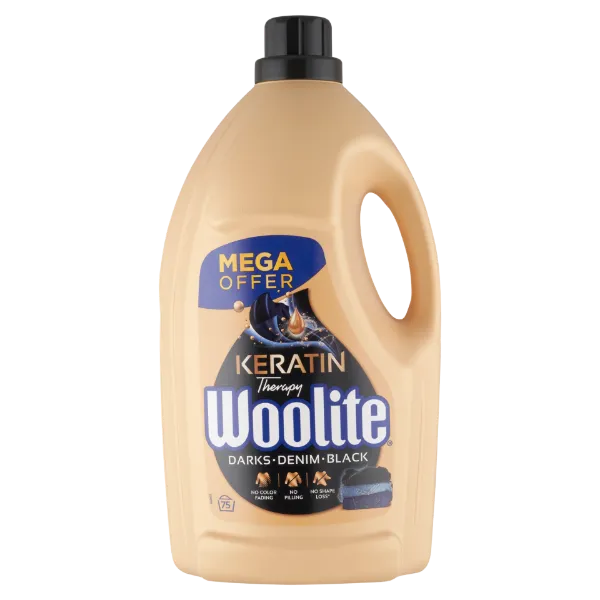Woolite Keratin Therapy mosószer sötét ruhákhoz 4.5 l 75 mosás termékhez kapcsolódó kép
