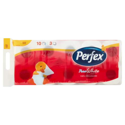Perfex Pure White toalett papír 3 rétegű 10 tekercs termékhez kapcsolódó kép