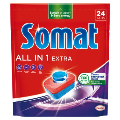 Somat All in 1 Extra gépi mosogatótabletta 24 db 398,4 g termékhez kapcsolódó kép
