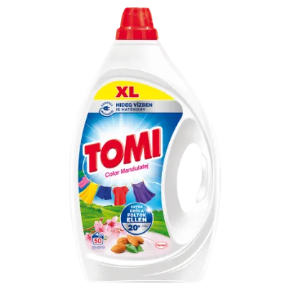 Tomi Color Mandulatej folyékony mosószer színes ruhákhoz 50 mosás 2,25 l termékhez kapcsolódó kép