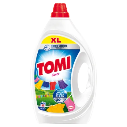 Tomi Color folyékony mosószer színes ruhákhoz 55 mosás 2,475 l termékhez kapcsolódó kép