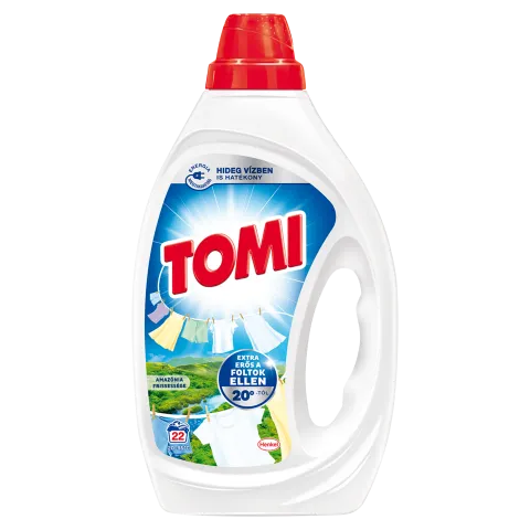 Tomi Amazónia Frissesége folyékony mosószer fehér és színes ruhákhoz 22 mosás 990 ml termékhez kapcsolódó kép