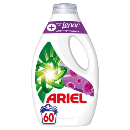 Ariel Folyékony Mosószer 3l, 60 Mosáshoz, +Touch Of Lenor Amethyst Flower termékhez kapcsolódó kép