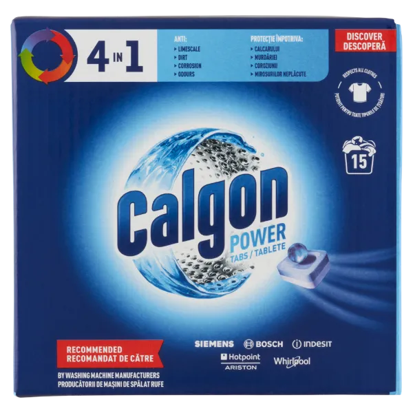 Calgon 4in1 Power vízlágyító tabletta 15 db termékhez kapcsolódó kép