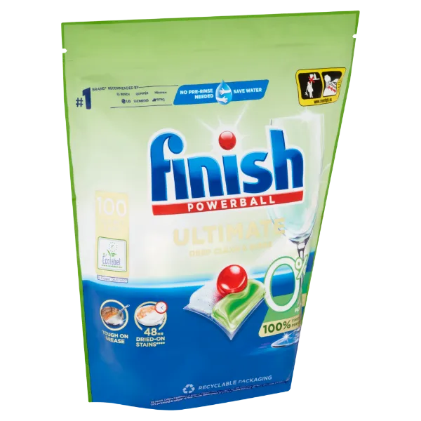 Finish Ultimate All in 1 mosogatógép-kapszula, Zero, 100 db termékhez kapcsolódó kép