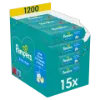 Pampers Fresh Clean Nedves Törlőkendő, 15 Csomag = 1200 db termékhez kapcsolódó kép