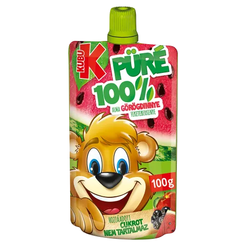 Kubu 100% alma-görögdinnye-feketeberkenye püré 100 g termékhez kapcsolódó kép