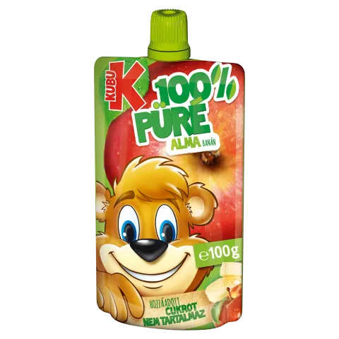 Kubu 100% alma-banán püré C-vitaminnal 100 g termékhez kapcsolódó kép