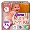 Libero Touch egyszerhasználatos bugyipelenka, méret: 4, 7-11 kg, 34 db termékhez kapcsolódó kép