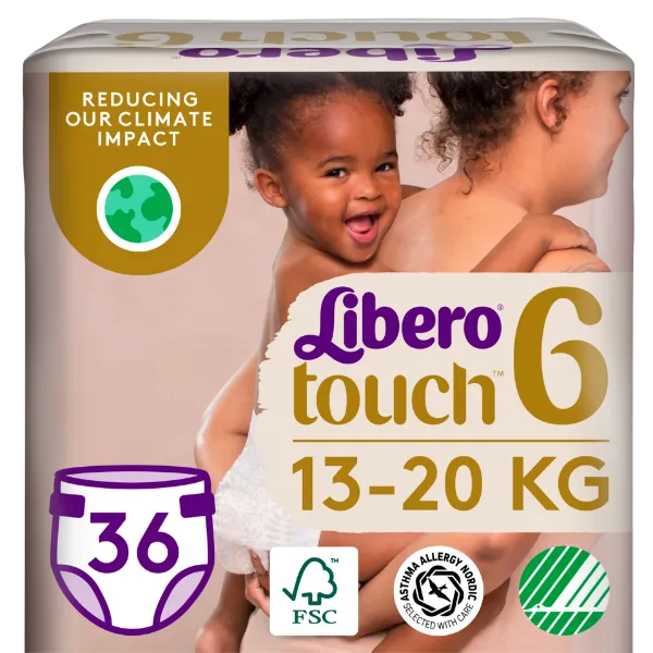 Libero Touch egyszerhasználatos pelenkanadrág, méret: 6, 13-20 kg, 36 db termékhez kapcsolódó kép