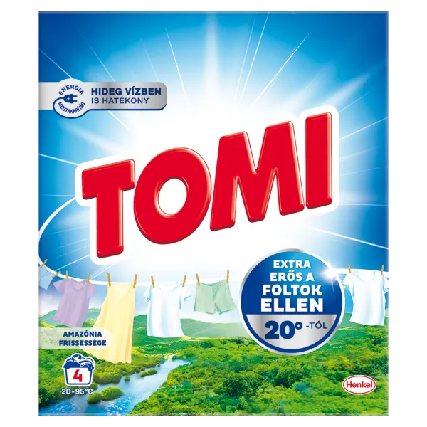 Tomi Amazónia Frissessége mosószer fehér és világos ruhákhoz 4 mosás 220 g220 g  termékhez kapcsolódó kép