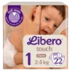 Libero Touch egyszerhasználatos pelenkanadrág, méret: 1, 2-5 kg 22 db termékhez kapcsolódó kép